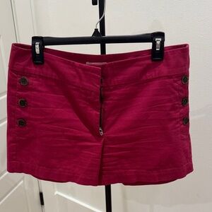 Loft Women's Fuchsia Button-Accent Skorts